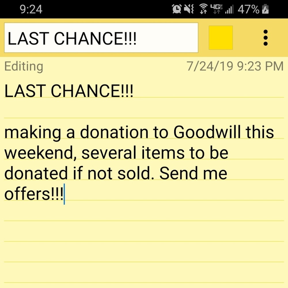 Last Chance!!